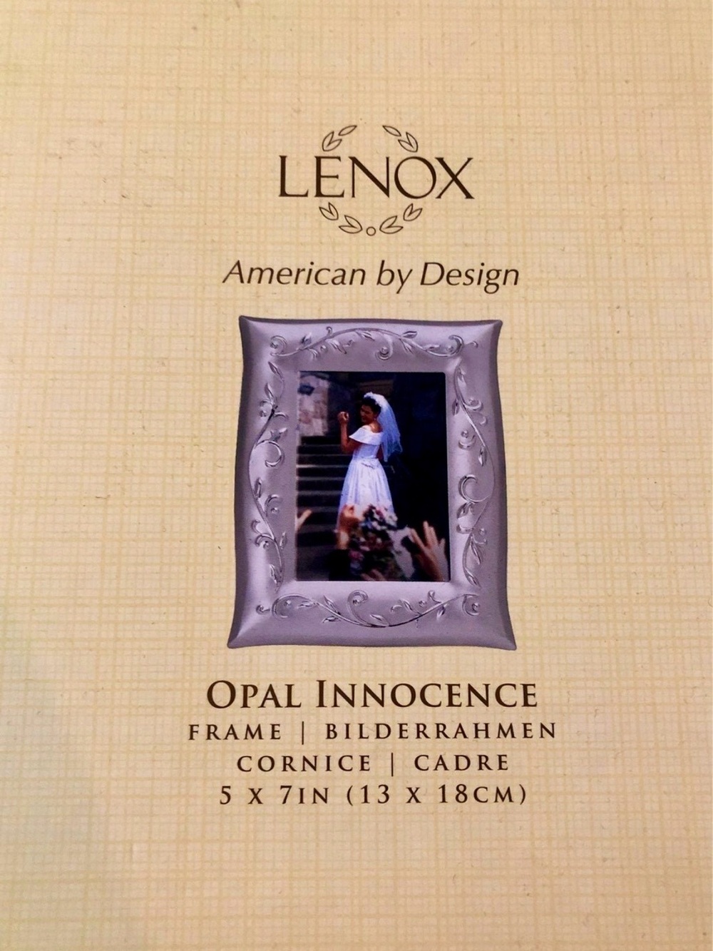 Lenox Opal Innocence Silver Decorative Picture Frame